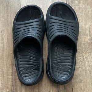 Hoka One One Black Comfort Slides